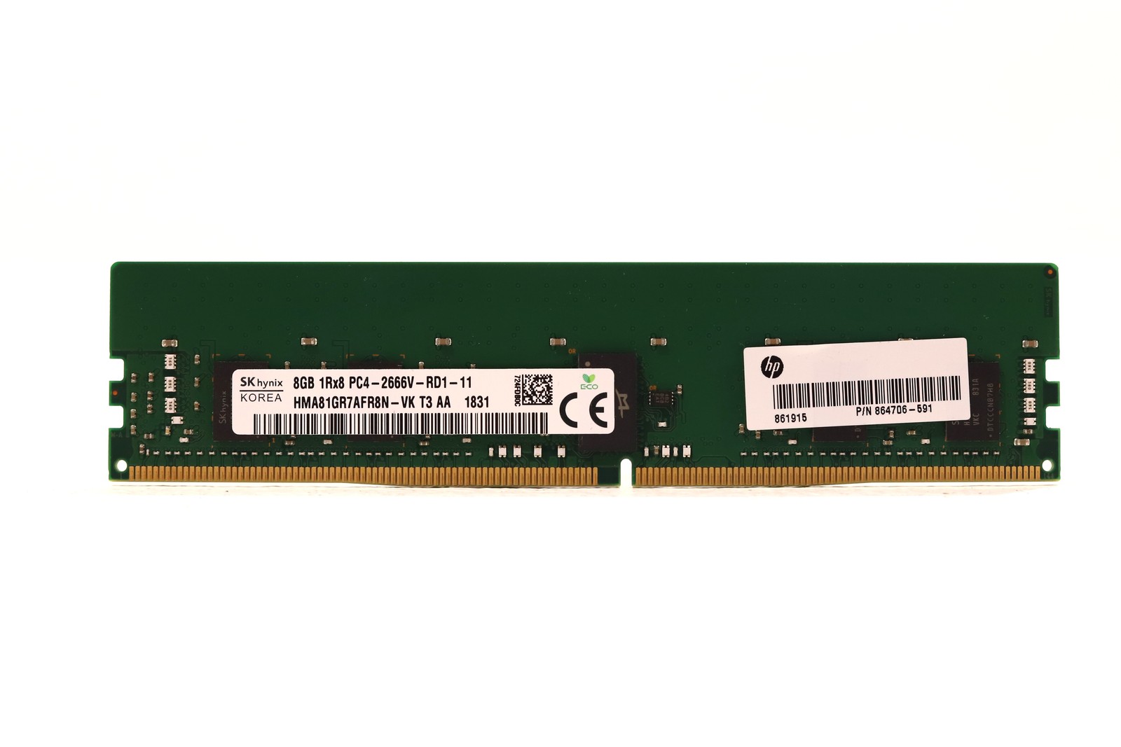 SK Hynix 8GB 1Rx8 PC4-2666V-RD1-11 ECC REG Server Memory HMA81GR7AFR8N-VK Tested