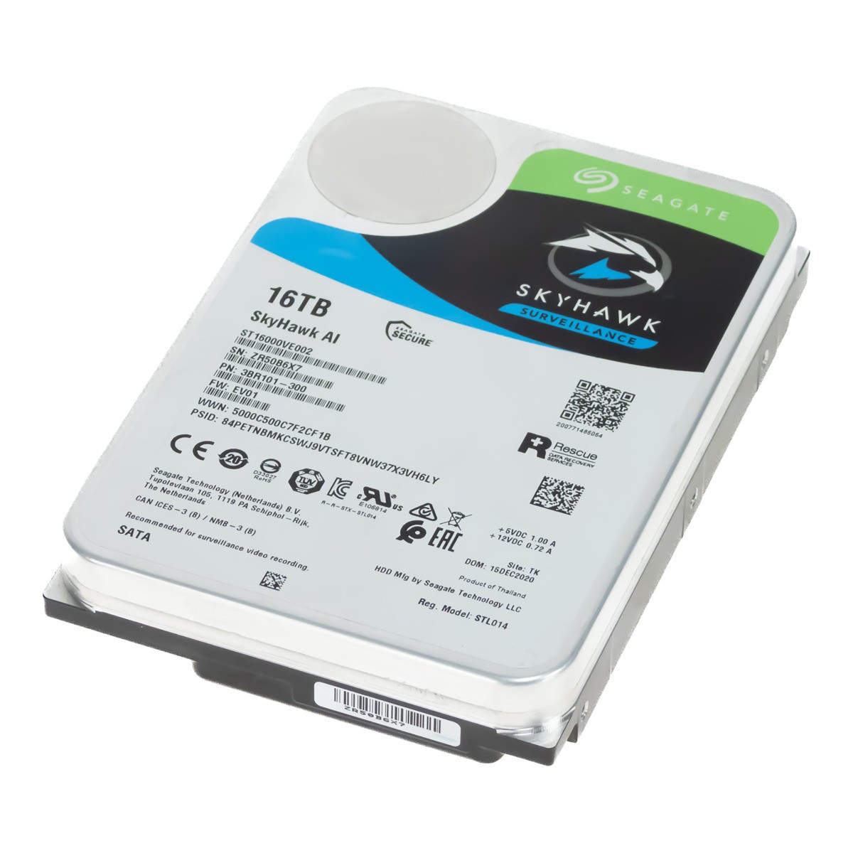 HARD DRIVE SEAGATE SkyHawk AI ST16000VE002 16TB 7.2K 256MB SATA III 3.5”