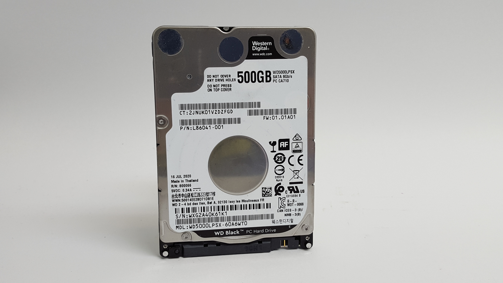 Western Digital WD Black WD5000LPSX 500 GB SATA III 2.5 in Laptop Drive