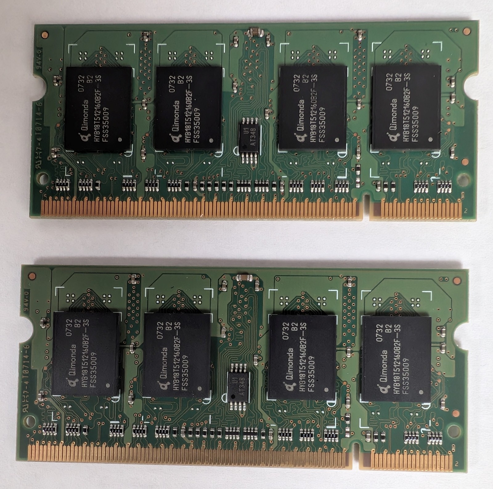 Lot of 4 RAM modules, see description for details. Free shipping.