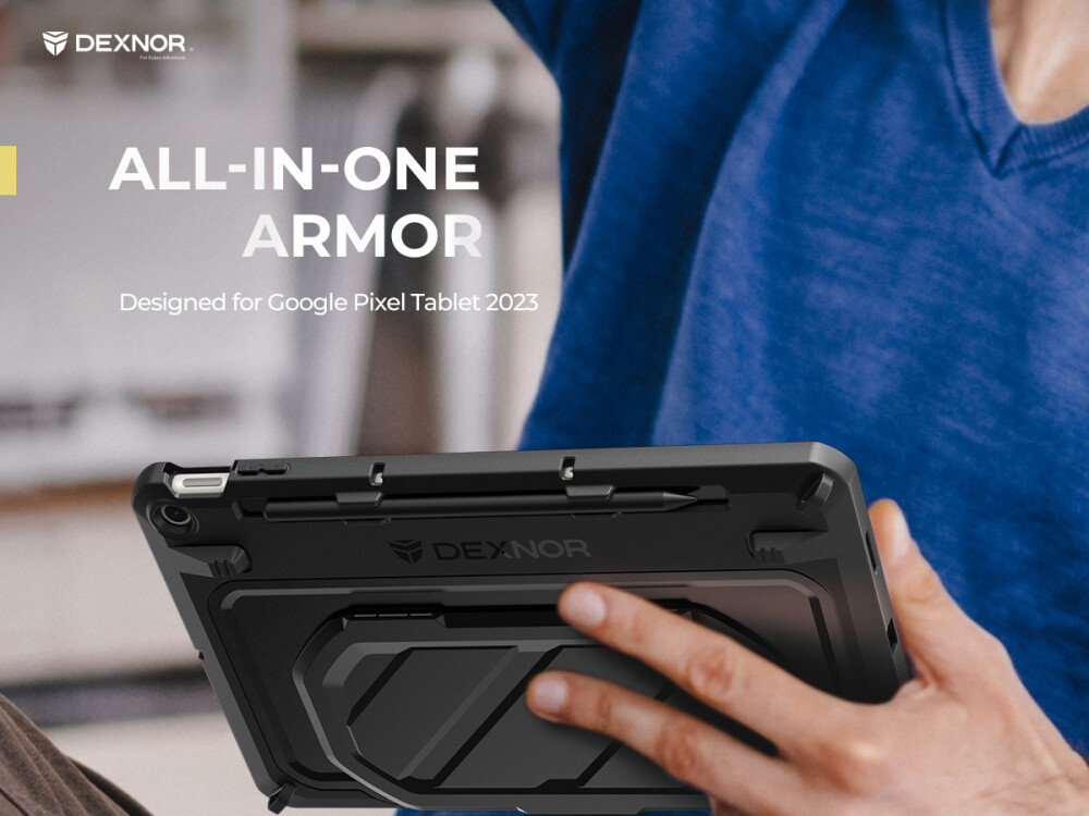 Dexnor Full Body Case for Google Pixel Tablet 11 in 2023 Shockproof Kickstand
