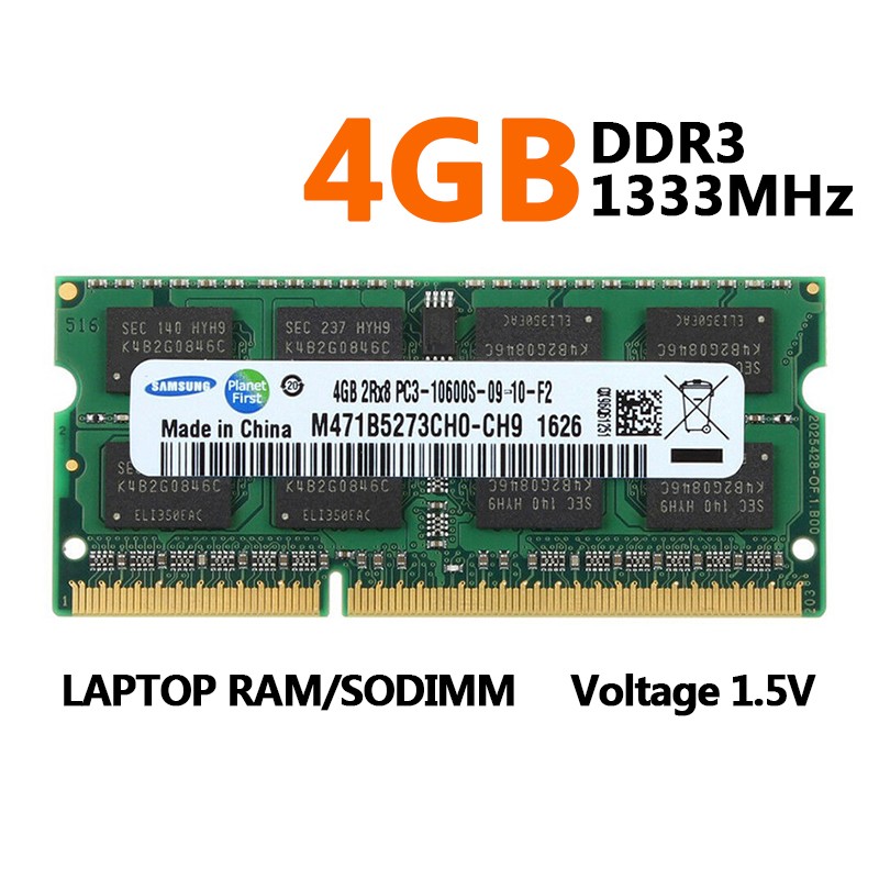 Samsung 4GB 8GB 16GB DDR3/3L 1066 1333 1600 1866 MHz 204-PIN Laptop SO-DIMM Ram