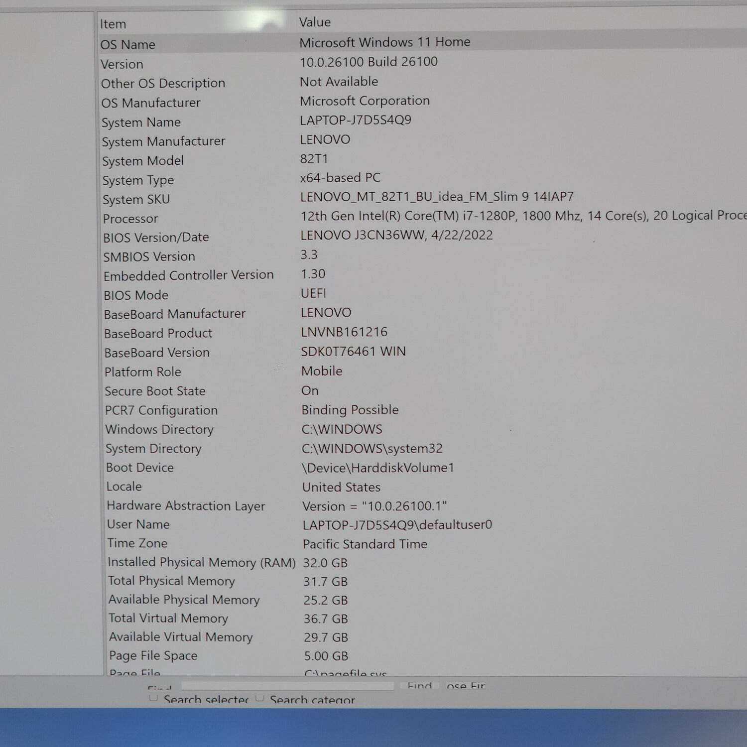 Lenovo Slim 9 14IAP7 i7-1280P 1.8GHz 32GB RAM 1TB SSD