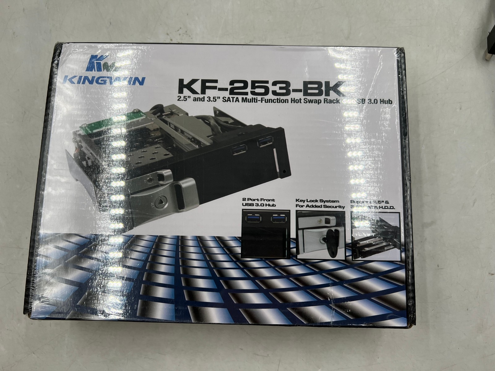 NEW kingwin KF-253-BK 2.5/3.5 SATA Multi Functional Hot Swap Rack w/ USB 3.0 Hub