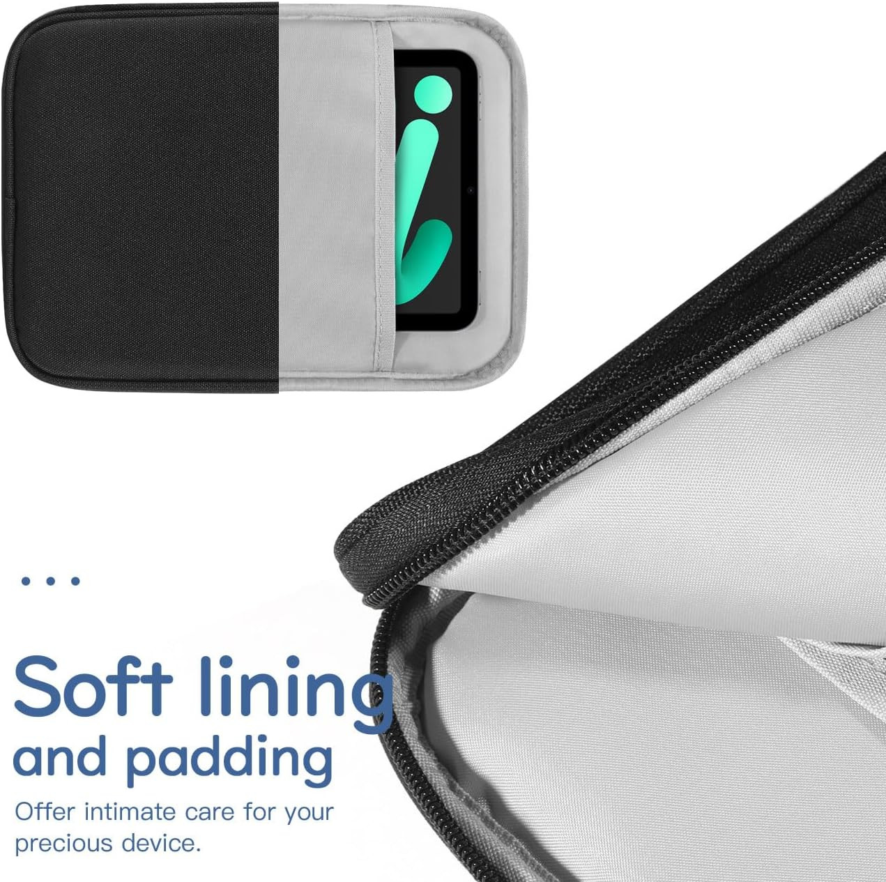 8-9 Inch Tablet Sleeve Bag Carrying Case for Ipad Mini 7Th/6Th 8.3″, Ipad Mini 7