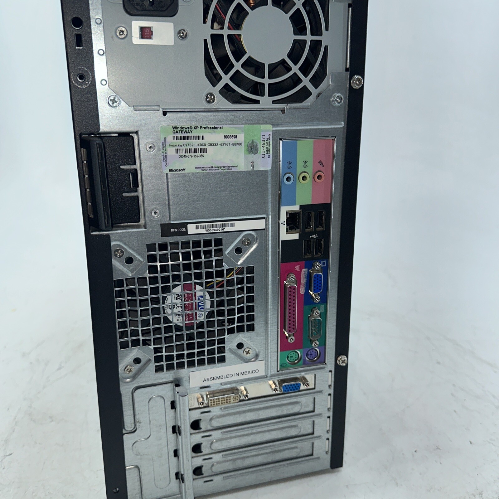 Gateway E-4500D Computer Intel Pentium 4 4GB RAM No HDD Does Not Power On