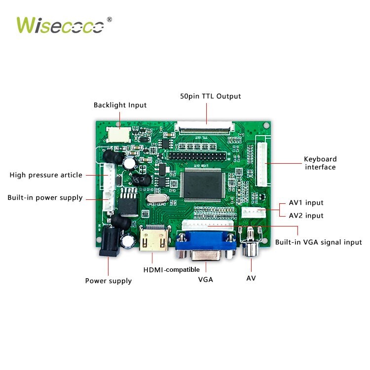 12.1″ Lcd Display 800* 600 Screen HDMI VGA Driver Board Panel DIY KIT 400cd/m²