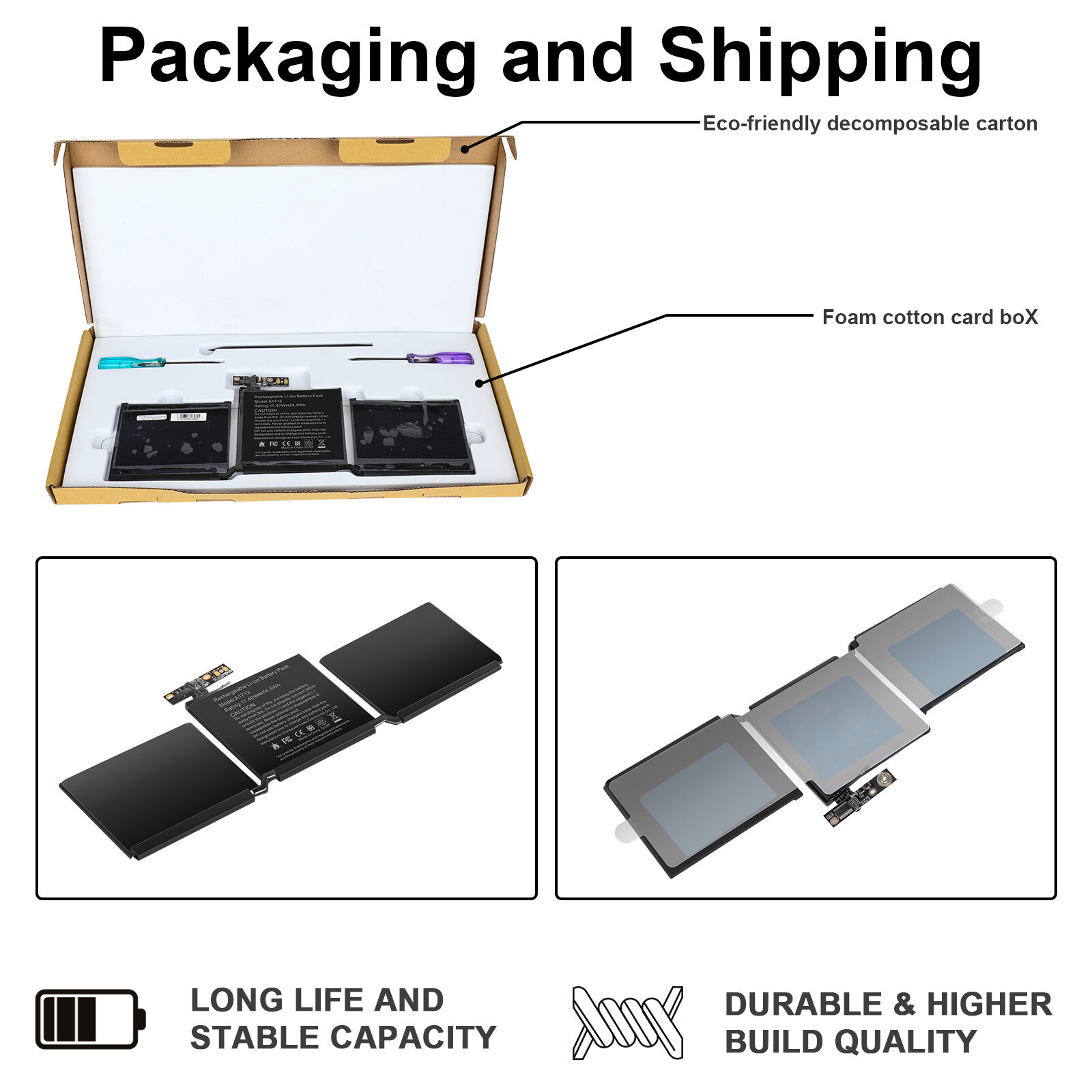 A1713 Battery For Apple MacBook Pro 13″ A1708 Late 2016 Mid 2017 EMC 3164 2978