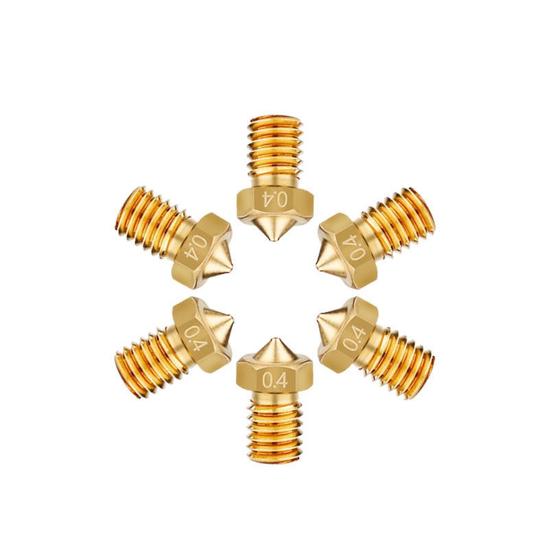 Brass 0.1mm to 1mm MK8 Extruder Nozzle M6 3D Printer CR-10 Ender Anet 1.75mm 3mm