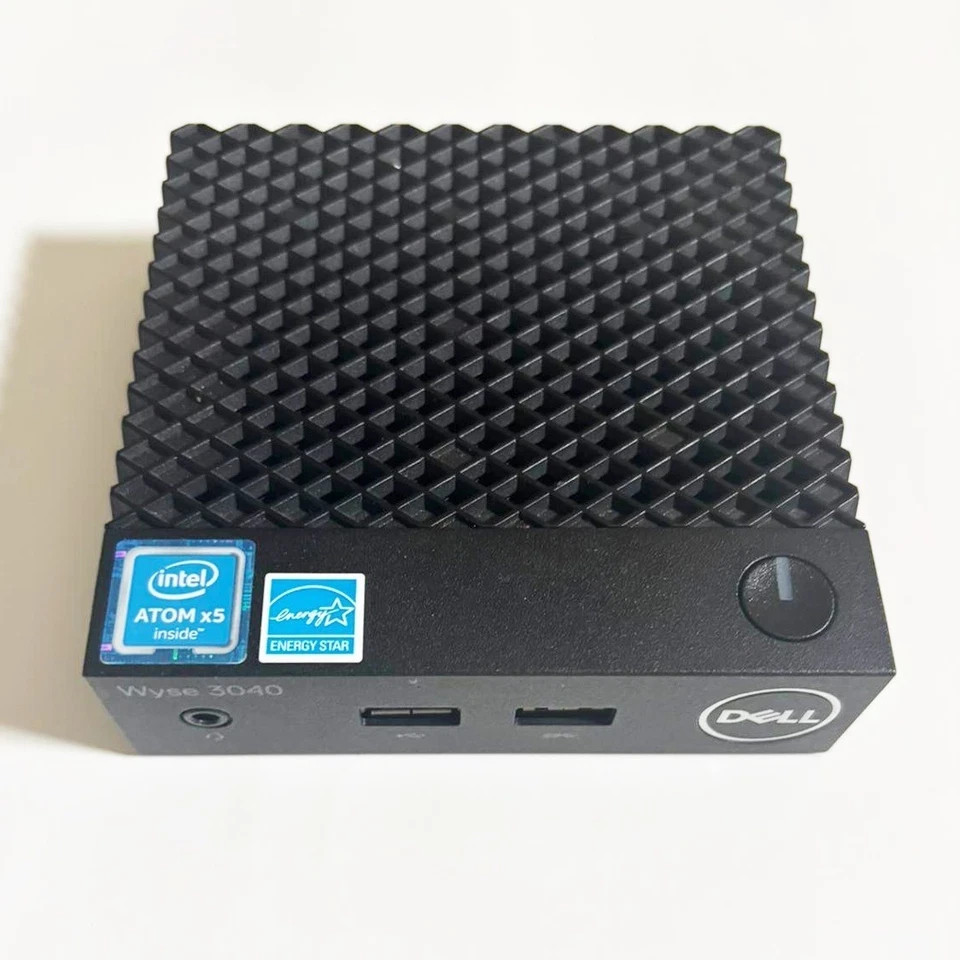 Lot of (5) Dell N10D WYSE 3040 Atom X5 Thin Client 8gb SSD Terminal with adapter