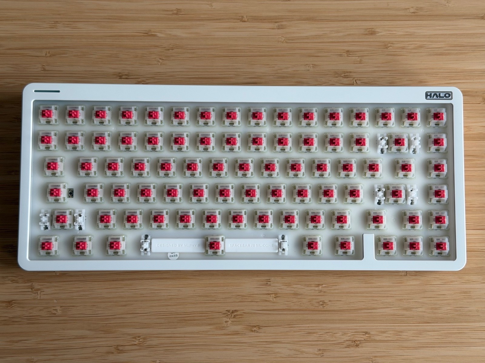 NuPhy Halo75 V2 QMK/VIA Wireless Mechanical Keyboard – White; Cherry Switches