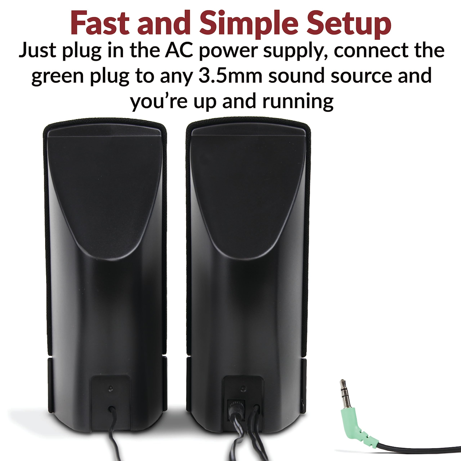 Computer Speaker Amplifier System Set for Laptop Pc Desktop Multimedia Speakers