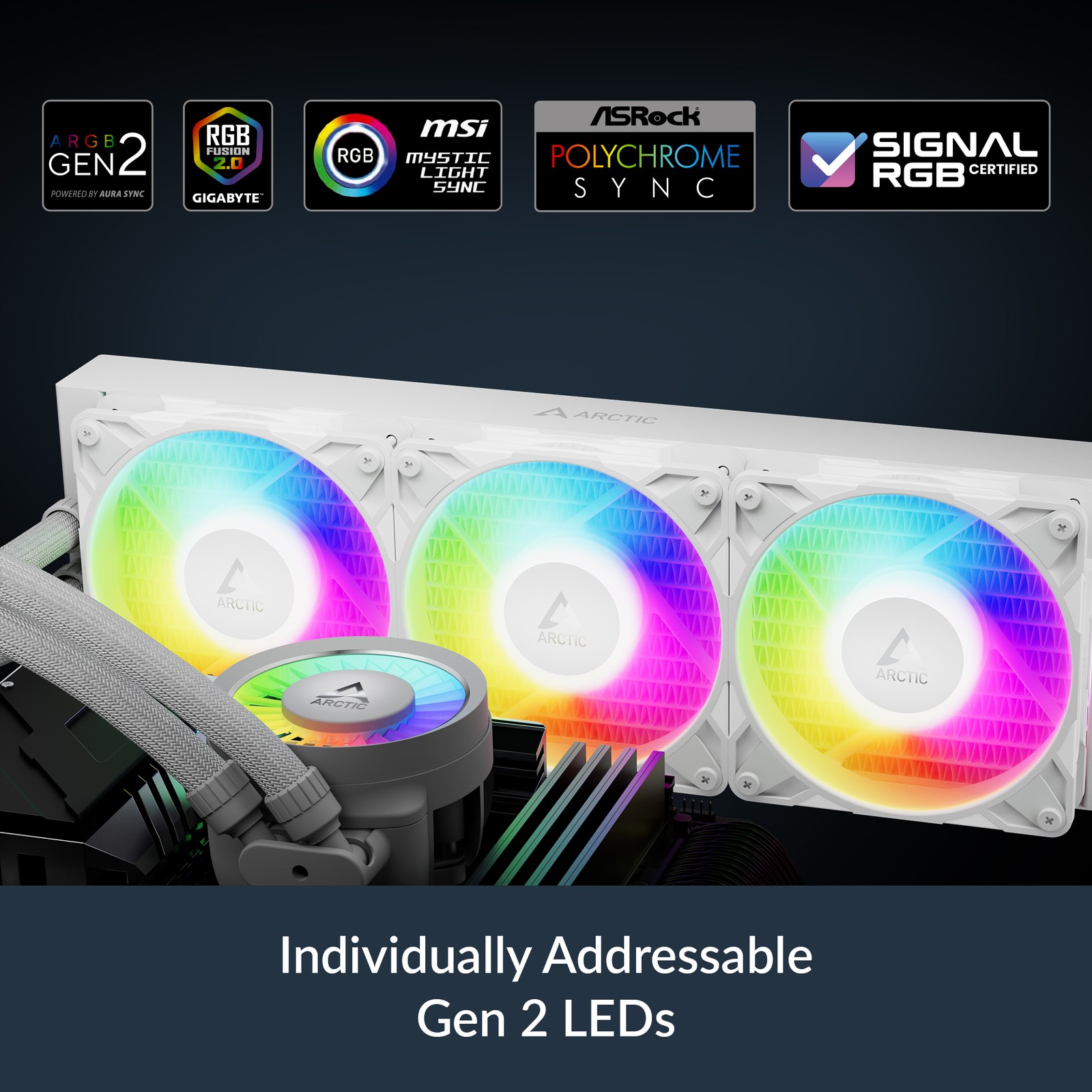 ARCTIC Liquid Freezer III Pro 360 A-RGB white PC Water Cooler AIO Cooling CPU