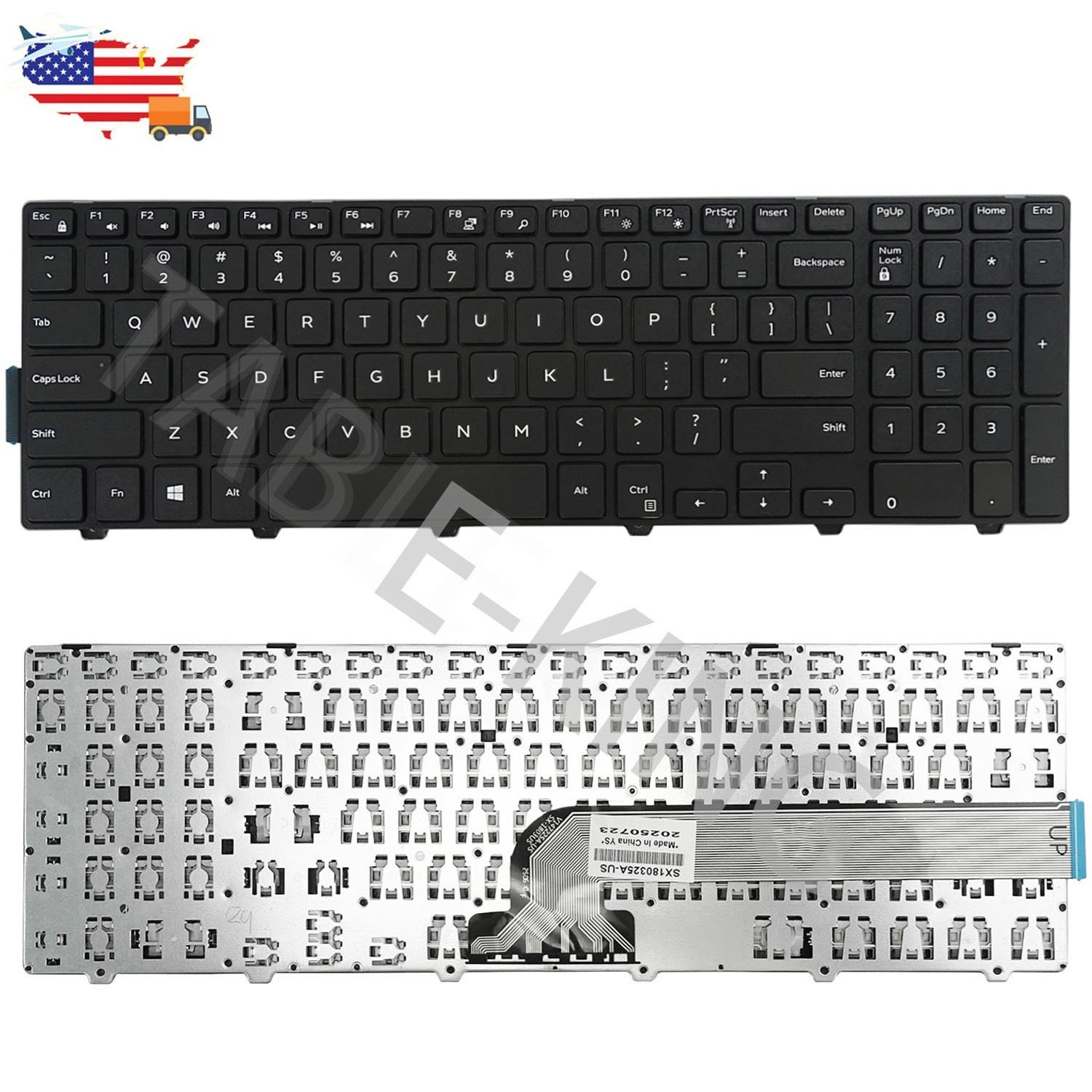 US Keyboard For Dell Inspiron 15-5000 5542 5543 5547 5551 5558 5559 5755 5758 59