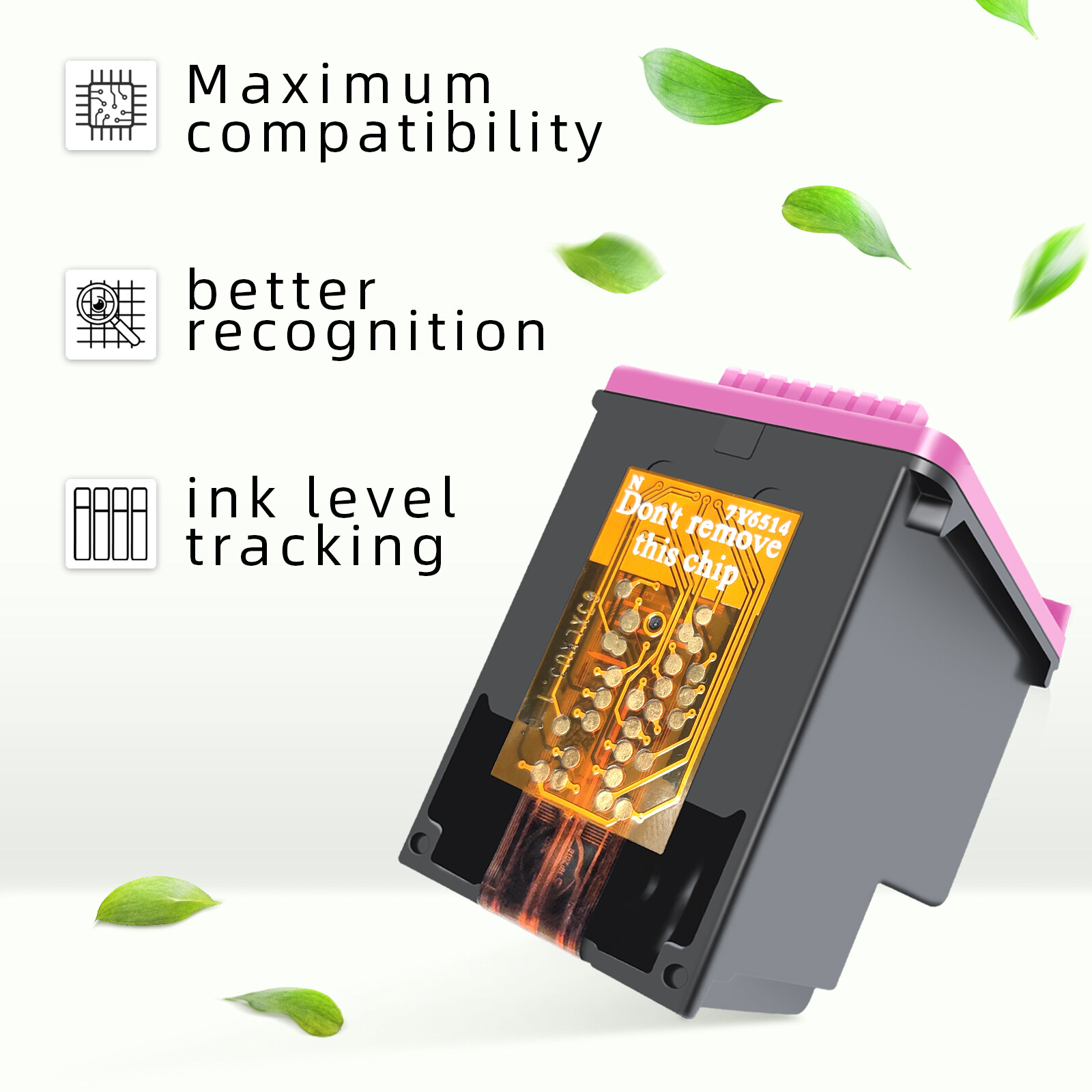 67XL Ink Cartridge for HP Ink 67 Deskjet 2700 2755 2855 4152 4155 Envy 6055 6455