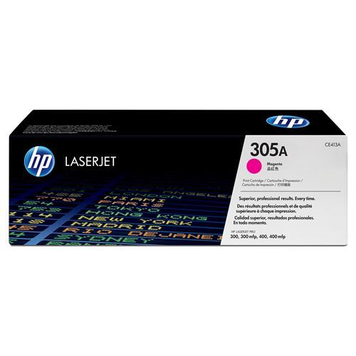 HP 305A Magenta Original LaserJet Toner Cartridge, ~2,600 pages, CE413A
