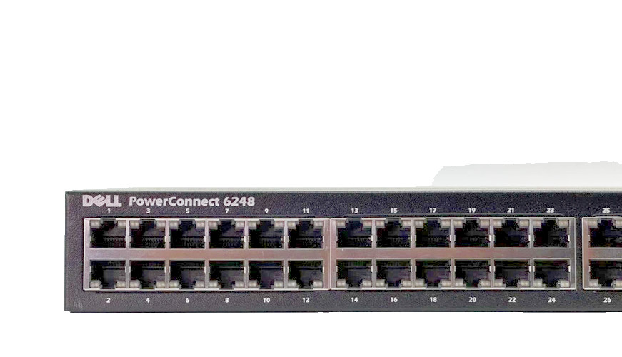 Dell 48-Port + 4-SFP Switch PowerConnect 6248 Layer 3 Fully Managed 1U Rackmount