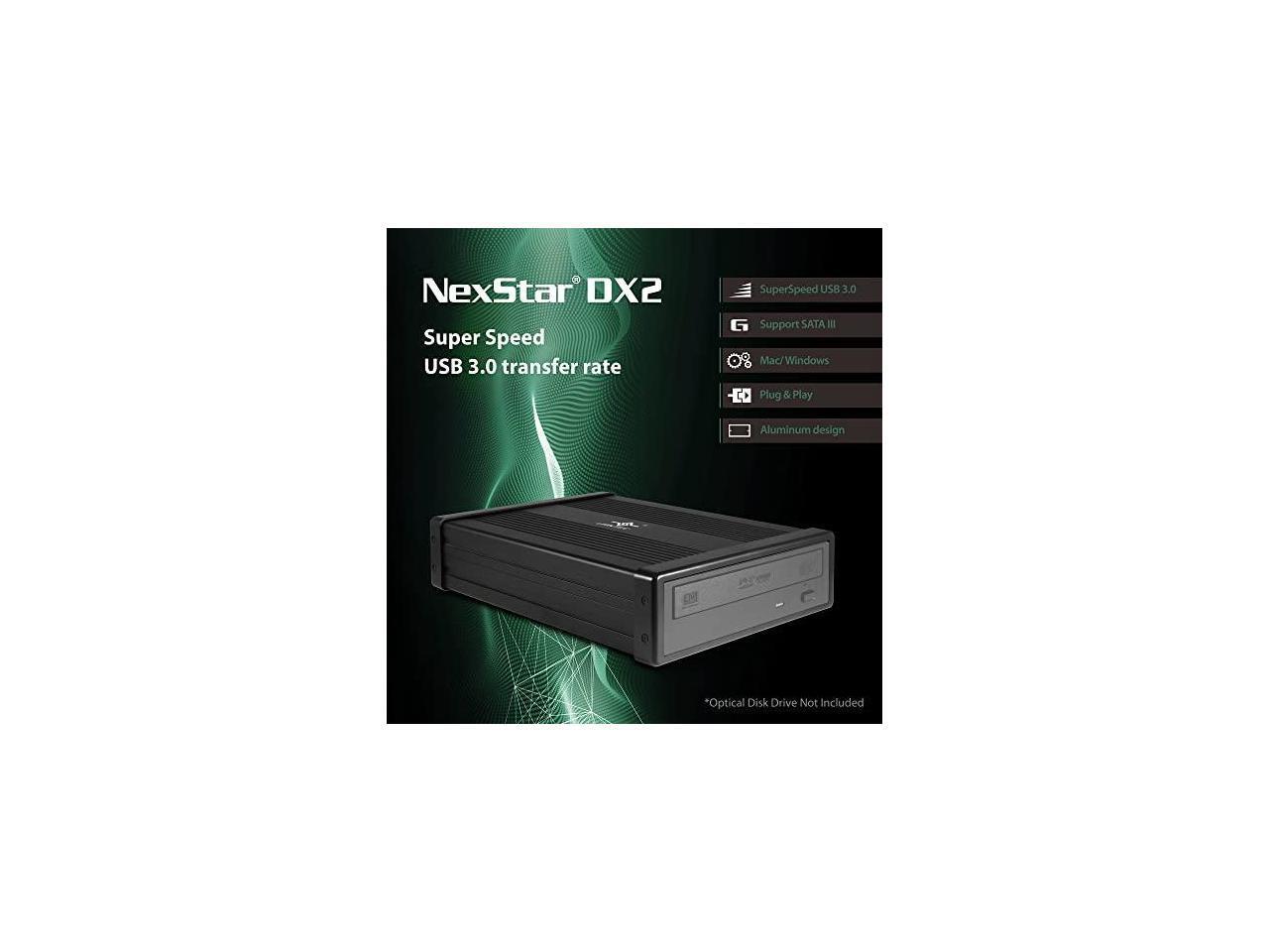 VANTEC NexStar DX2 USB 3.0 External Enclosure for SATA Blu-Ray/CD/DVD Drive