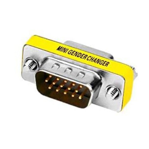 VGA SVGA Female Male 15 Pin Connector Gender Converter Adapter Coupler Extender