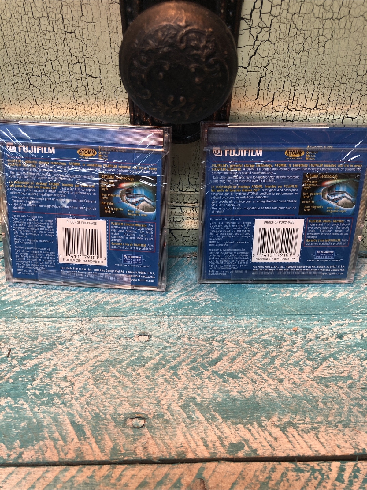 2 – FUJIFILM ZIP 100MB DISC IBM FORMATTED ZIP 100 DISCS – BRAND NEW SEALED
