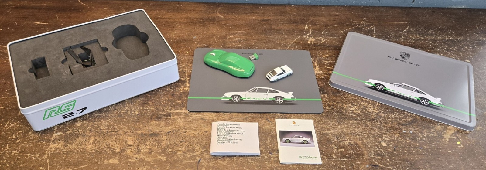 🔥RS 2.7 Collection WAP0508120G Computer Mouse Porsche USB Stick Pad Tin Box OOP