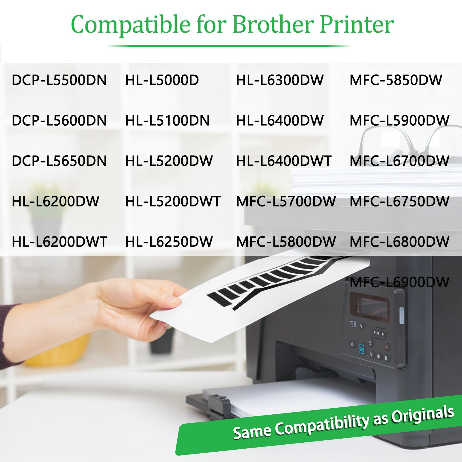 3PK TN850 Toner + 2PK DR820 Drum Unit for Brother DCP-L5600DN MFC-L6800DW