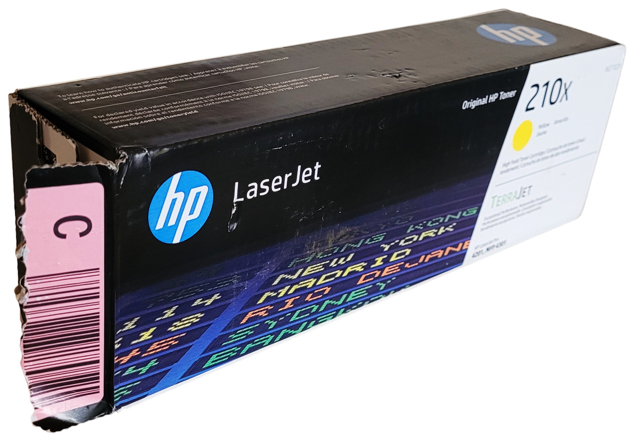 HP LaserJet 210X Yellow W2102X Toner Cartridge New Sealed With Open Box