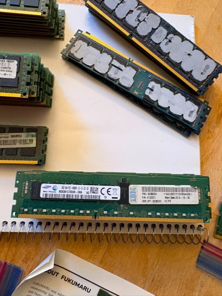 1TB Lot 134x 8GB DDR3 ECC REG Server RAM PC3-10600R 12800R 14900R Hynix Samsung