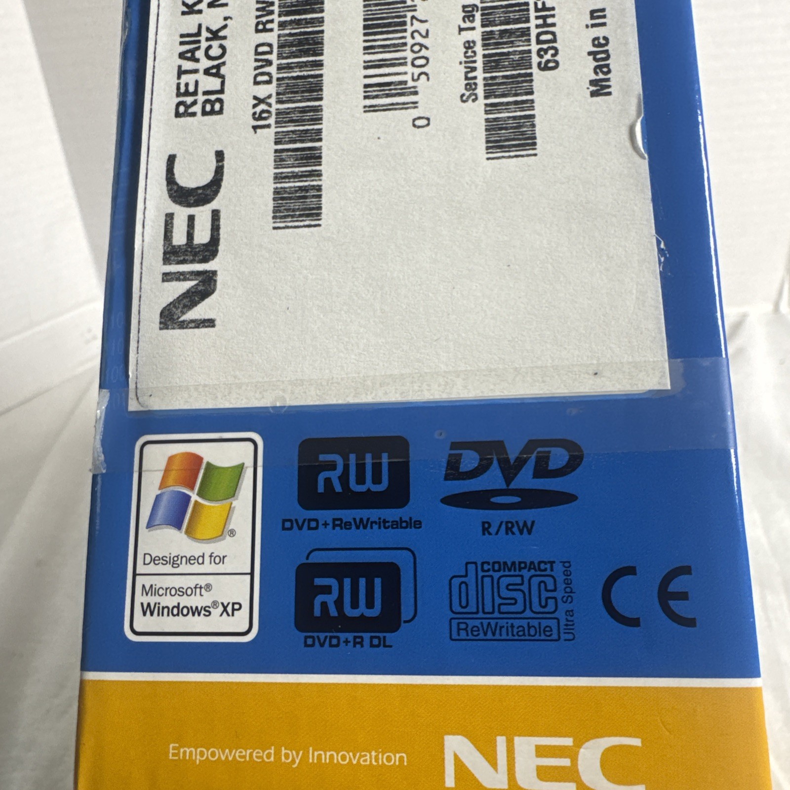 NEC 16X DVD + R/RW Double Layer 48X Cd-r, 48x Cd-rom, 24x Cd-rw NEW IN BOX