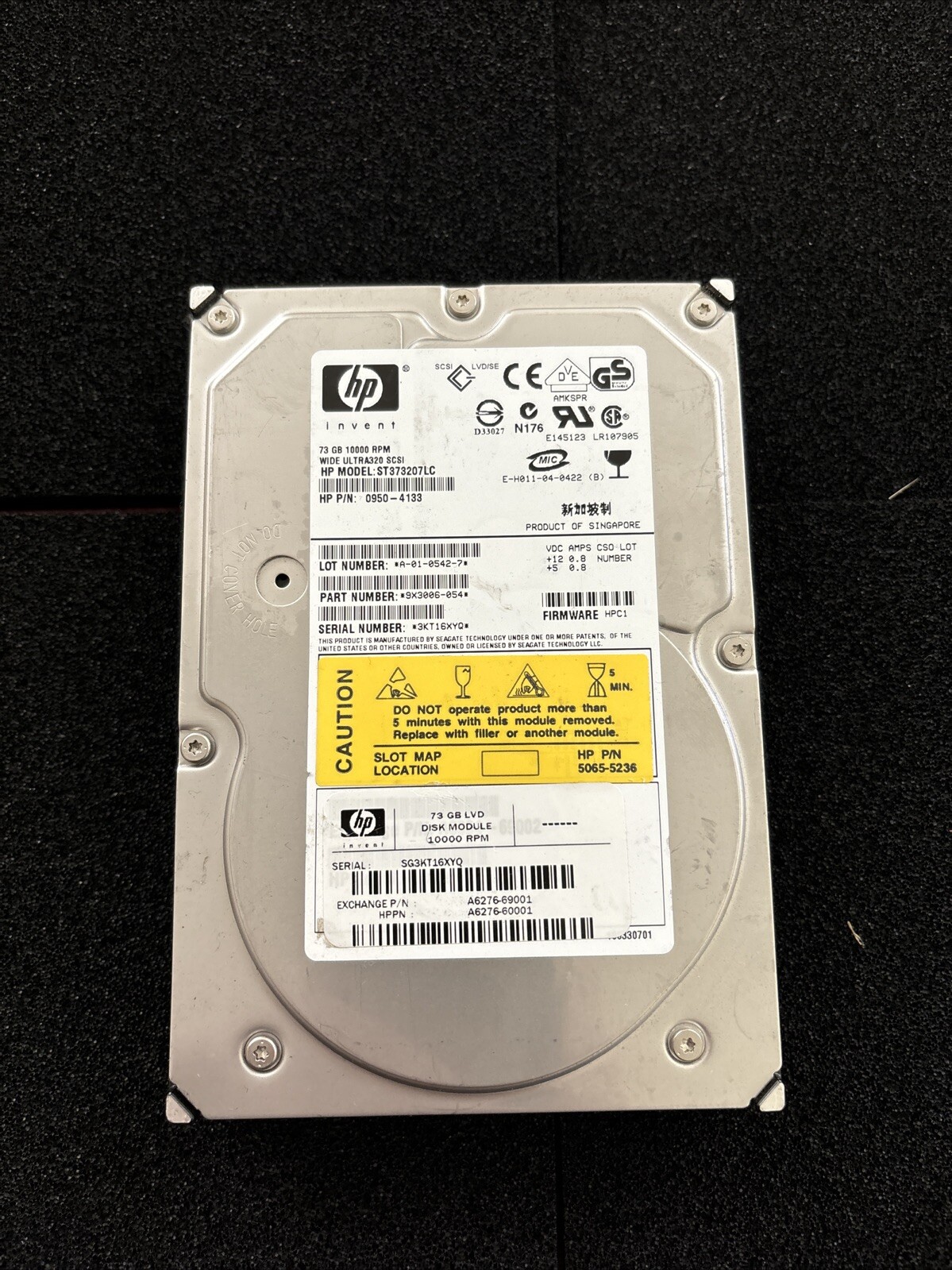 HP ST373207LC Drive 73gb Tested 30 Days Warranty