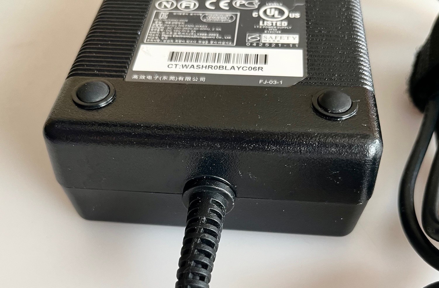 Genuine HP HP-AQ181B43P Adapter 100-240VAC input 19VDC 9.5A 180W output – Tested