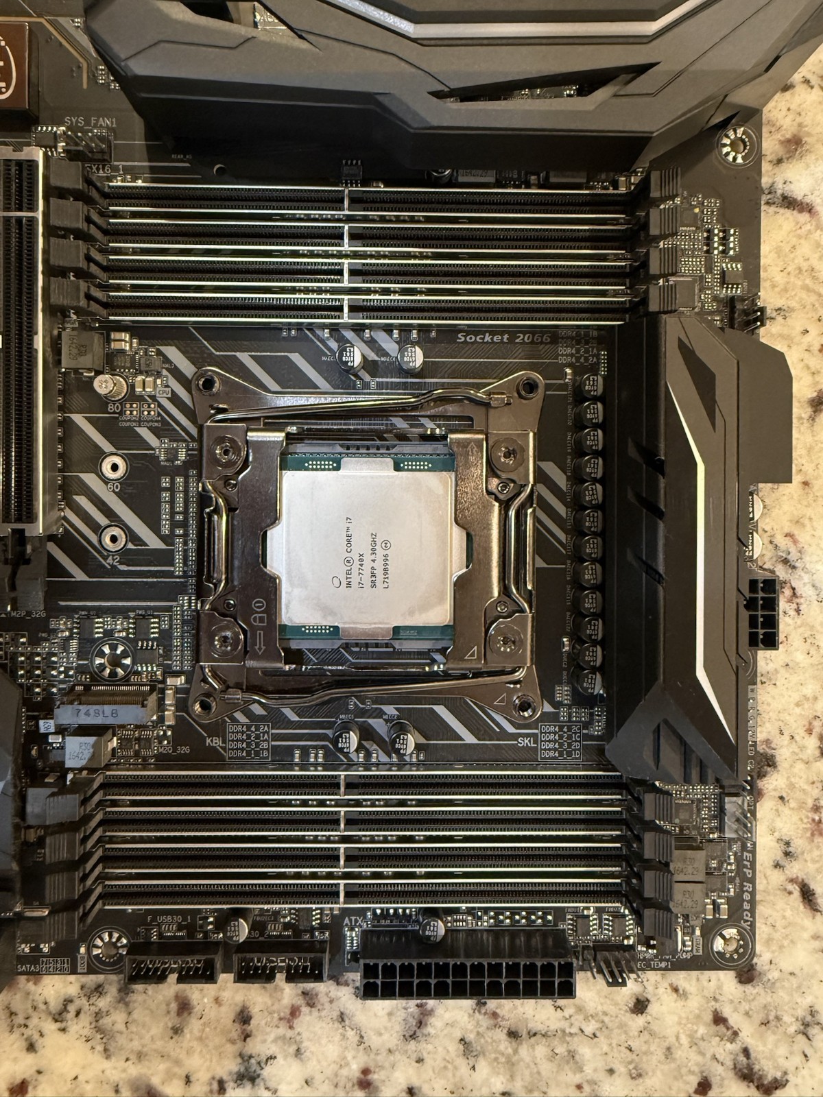 GIGABYTE X299 AORUS Gaming 3 LGA 2066 Intel Motherboard i7740x Works But Faulty