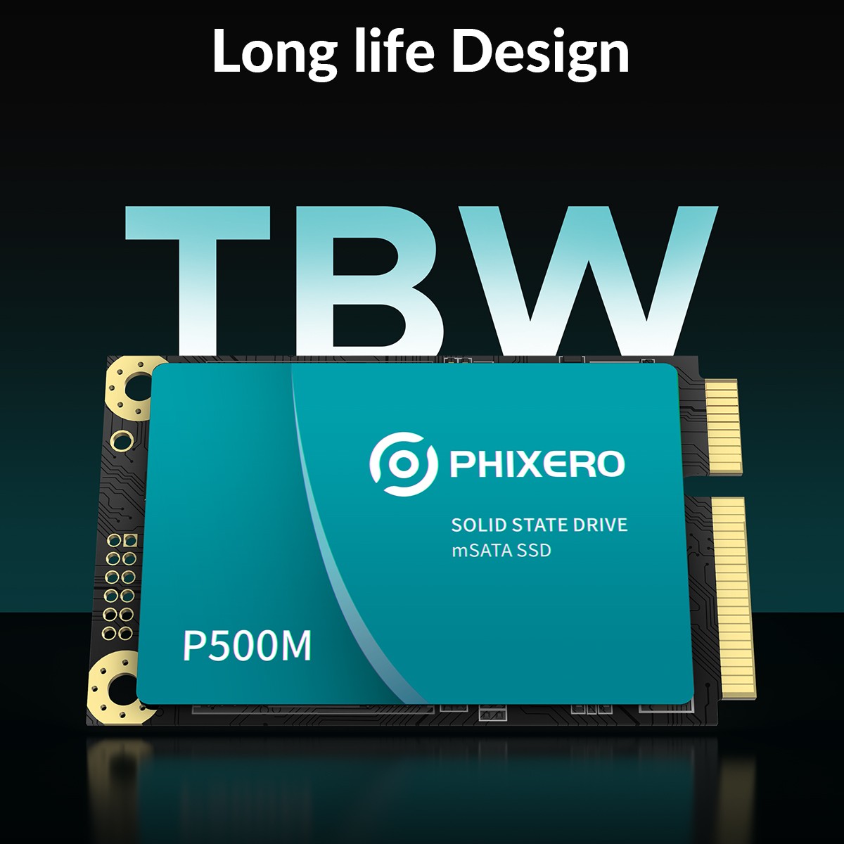 PHIXERO SATA III SSD Internal Solid State Drive 6Gbps 3D NAND 500MB/S For Laptop