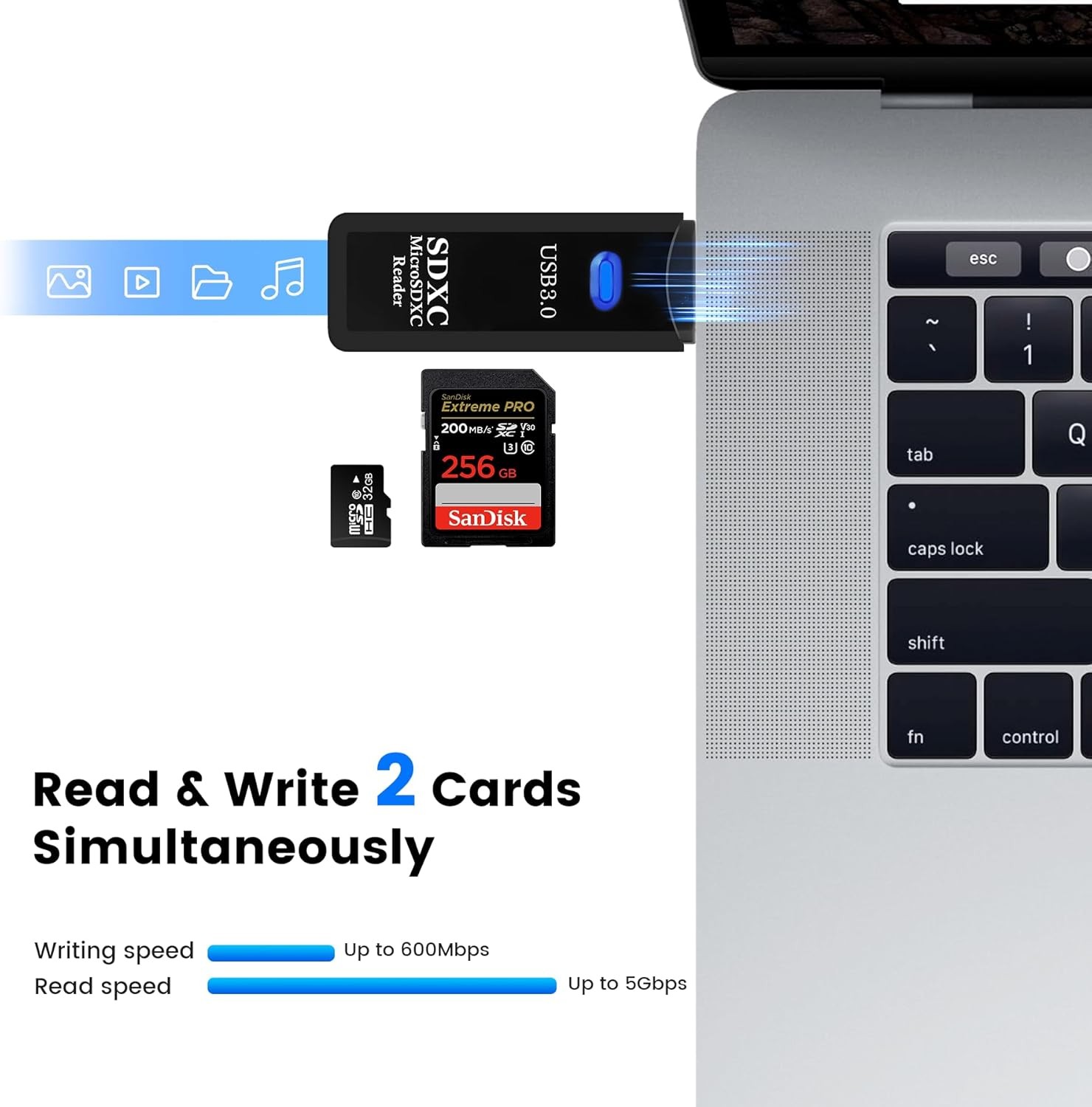USB 3.0 Micro SD SDHC TF Card Reader Memory Adapter for PC Laptop Camera lot