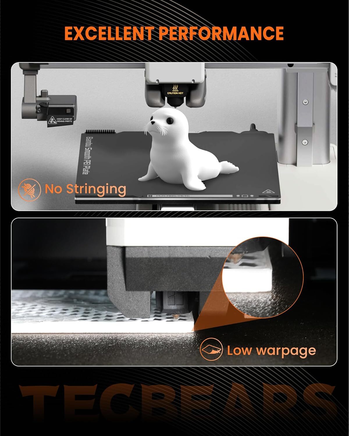 🔥【Buy 6 Get 4 Free,Add 10】TECBEARS PETG/PLA/PLA+ Matte 3D Printer Filament 1KG