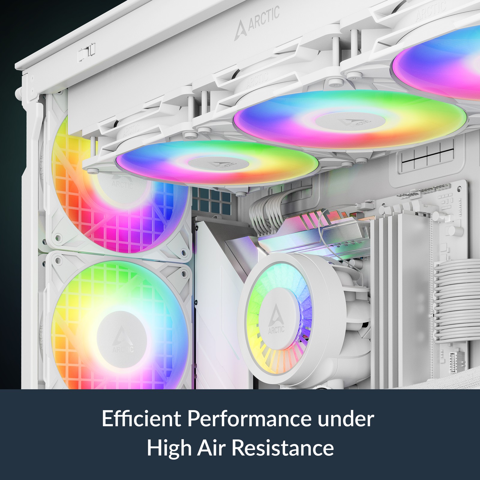 ARCTIC P14 Pro A-RGB white Case Fan PC Cooler Premium Silent 14cm