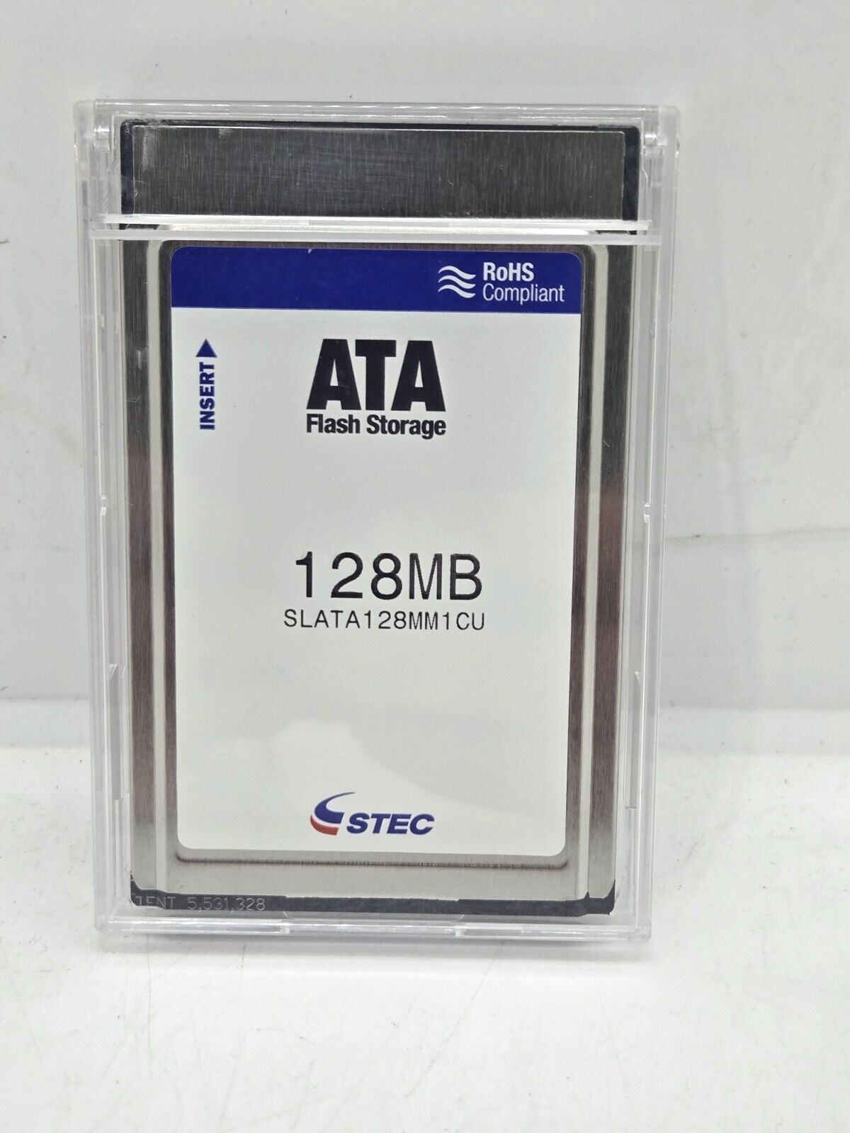 STEC 128MB ATA Flash PC Card (PCMCIA) FAST FREE SHIPPING a