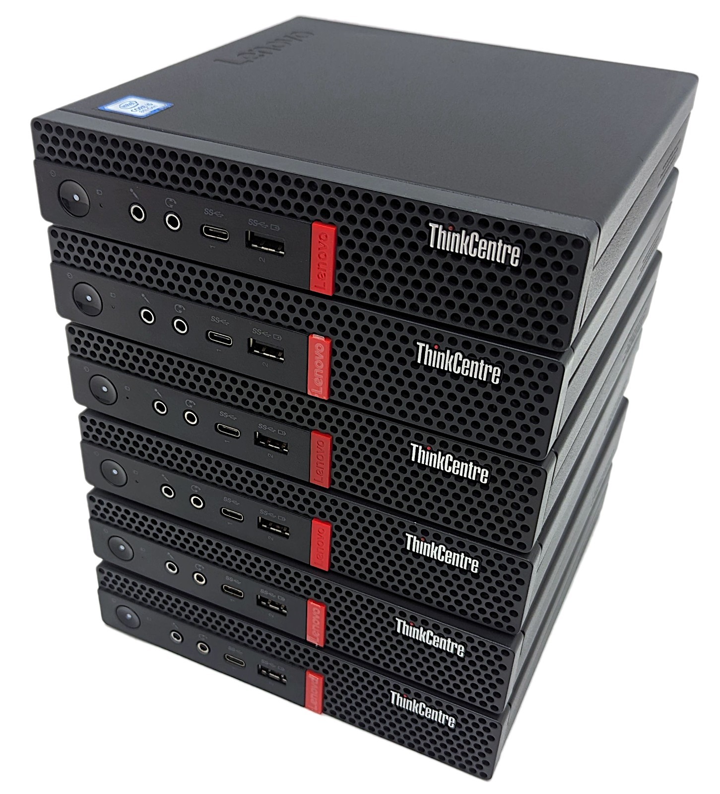 Lot of 6 Lenovo ThinkCentre M720q Tiny Desktop PC i5-8500T 2.10GHz 8GB RAM No OS