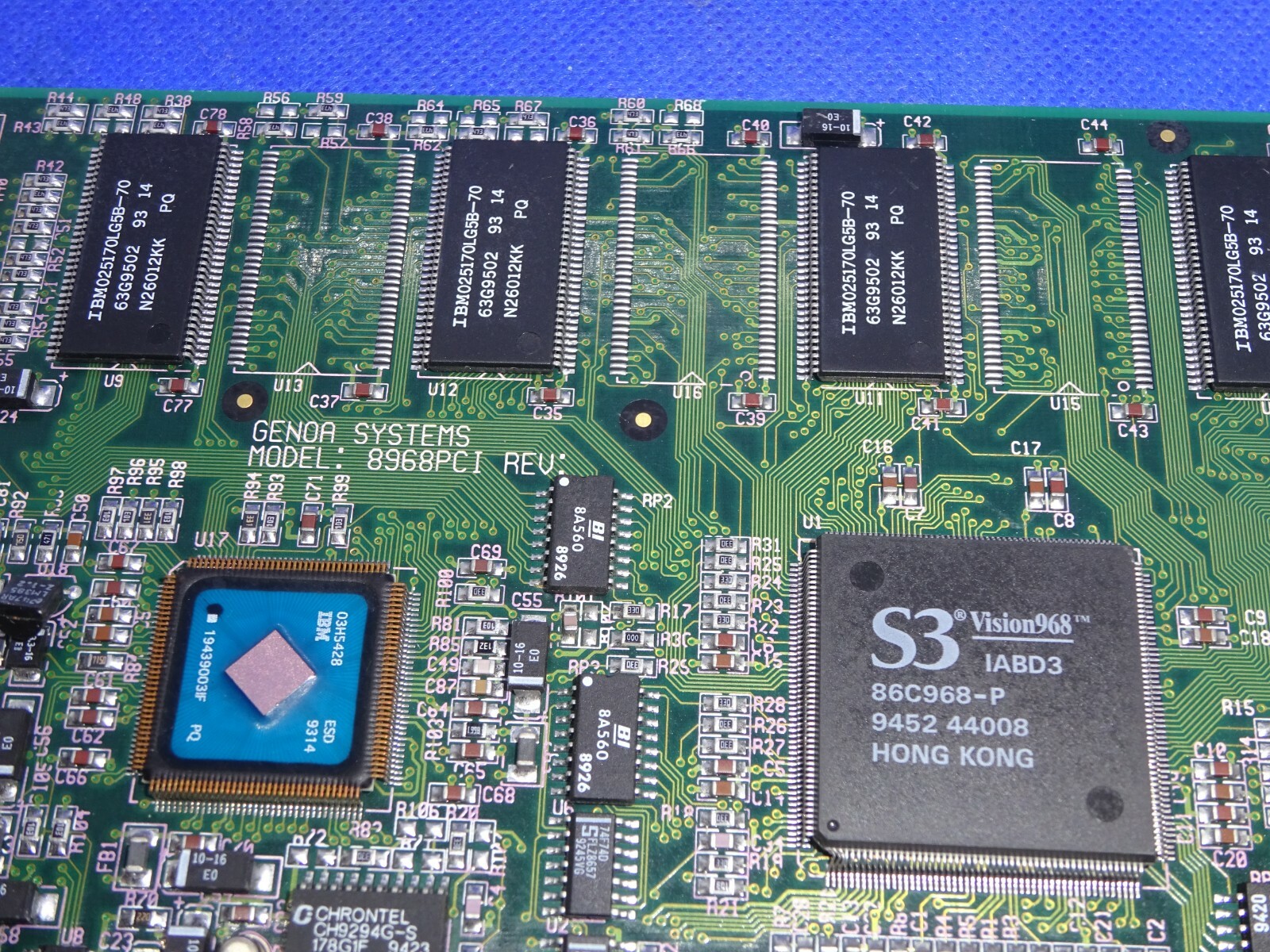 GENAOA 8968PCI VIDEO FLASH III S3 VISION968 2MB VRAM PCI GRAPHICS CARD VGA #GK3981