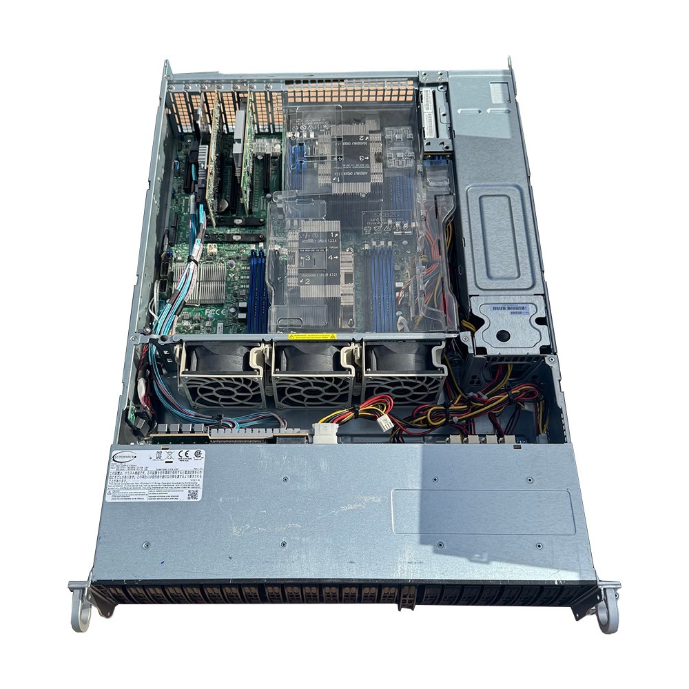 Supermicro 2U 12 Bay LFF X11DPH-T 2x Xeon 8160 24C 64GB DDR4 IT 2x Rear 2.5″ Bay