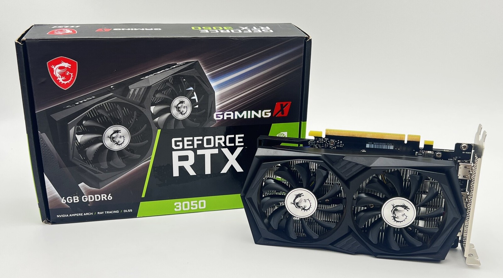 MSI Gaming X GeForce RTX 3050 6GB GDDR6 Graphics Card GPU – In Box