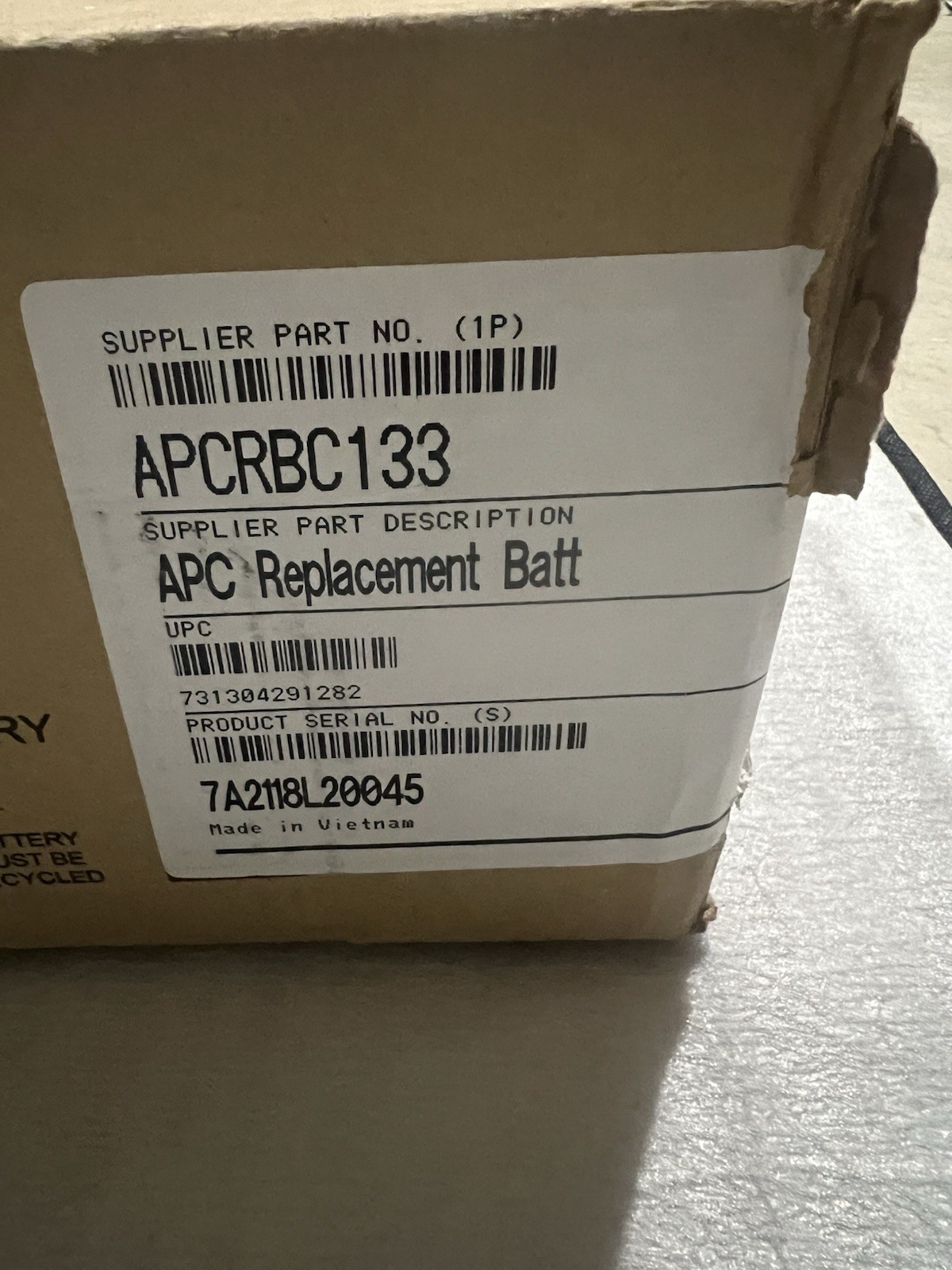 APC Replacement Battery Cartridge APCRBC133 – NEW