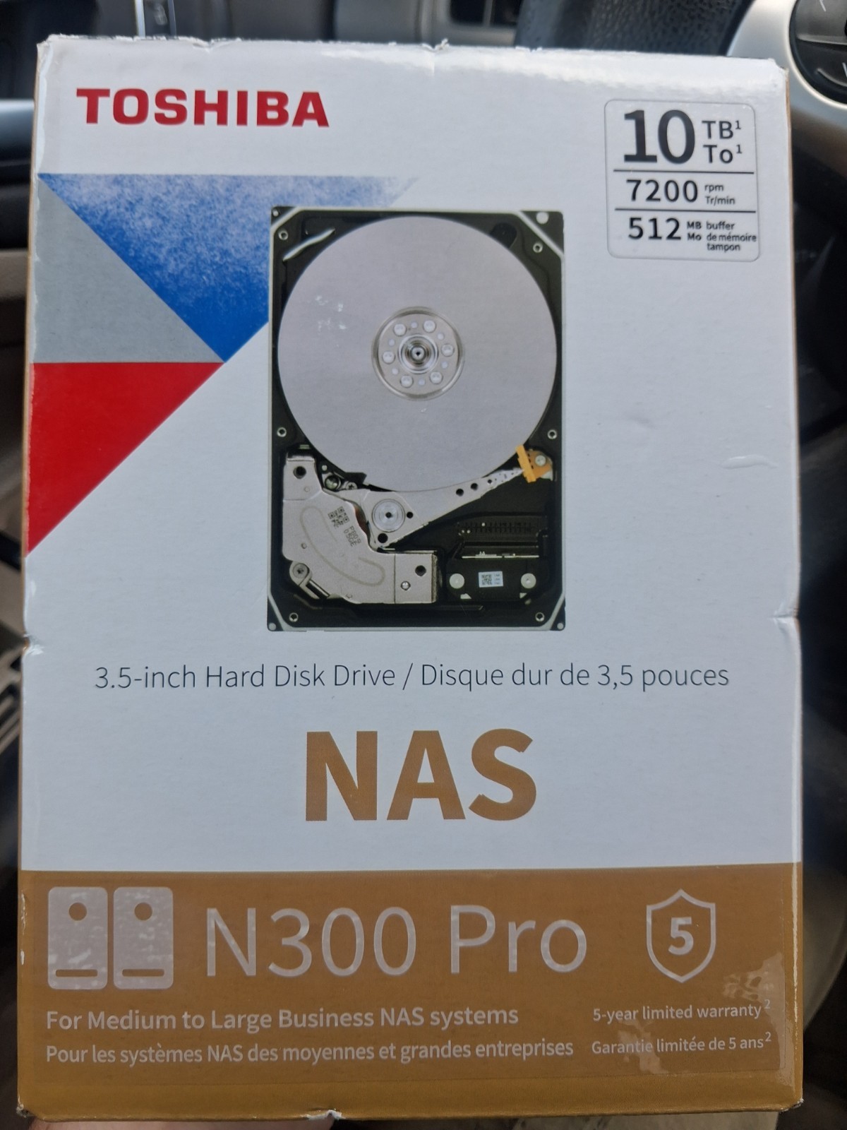 Sealed Toshiba N300 Pro 10TB NAS Hard Drive SATA 3 6Gb/s 7200 RPM 512MB Cache