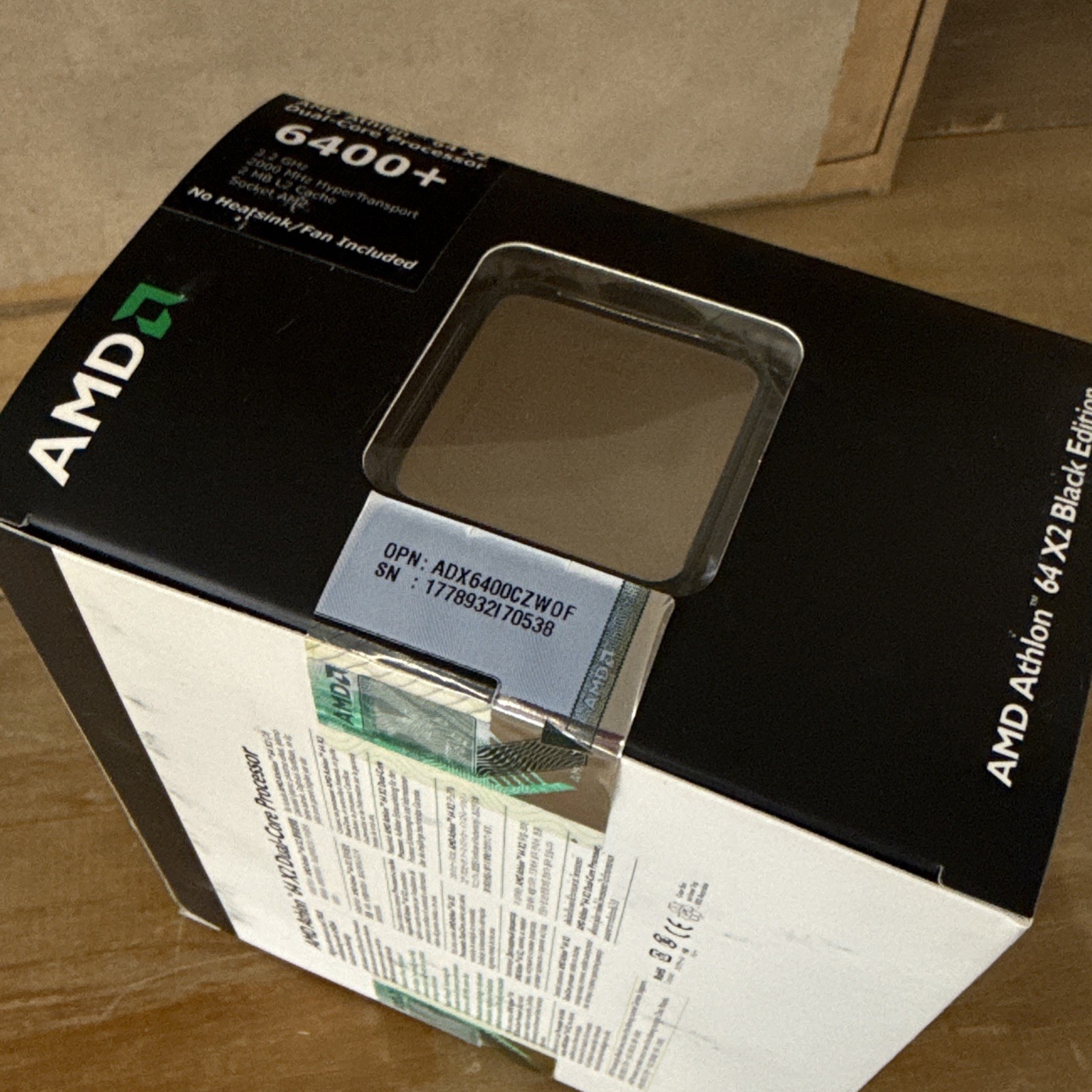 AMD Athlon 64 X2 6400+ 3.2 GHz Dual-Core Black Edition ADX6400CZWOF Processor