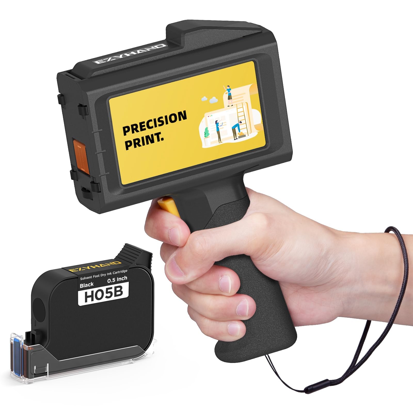 Handheld Inkjet Printer 0.5in 390g Batch Date Code