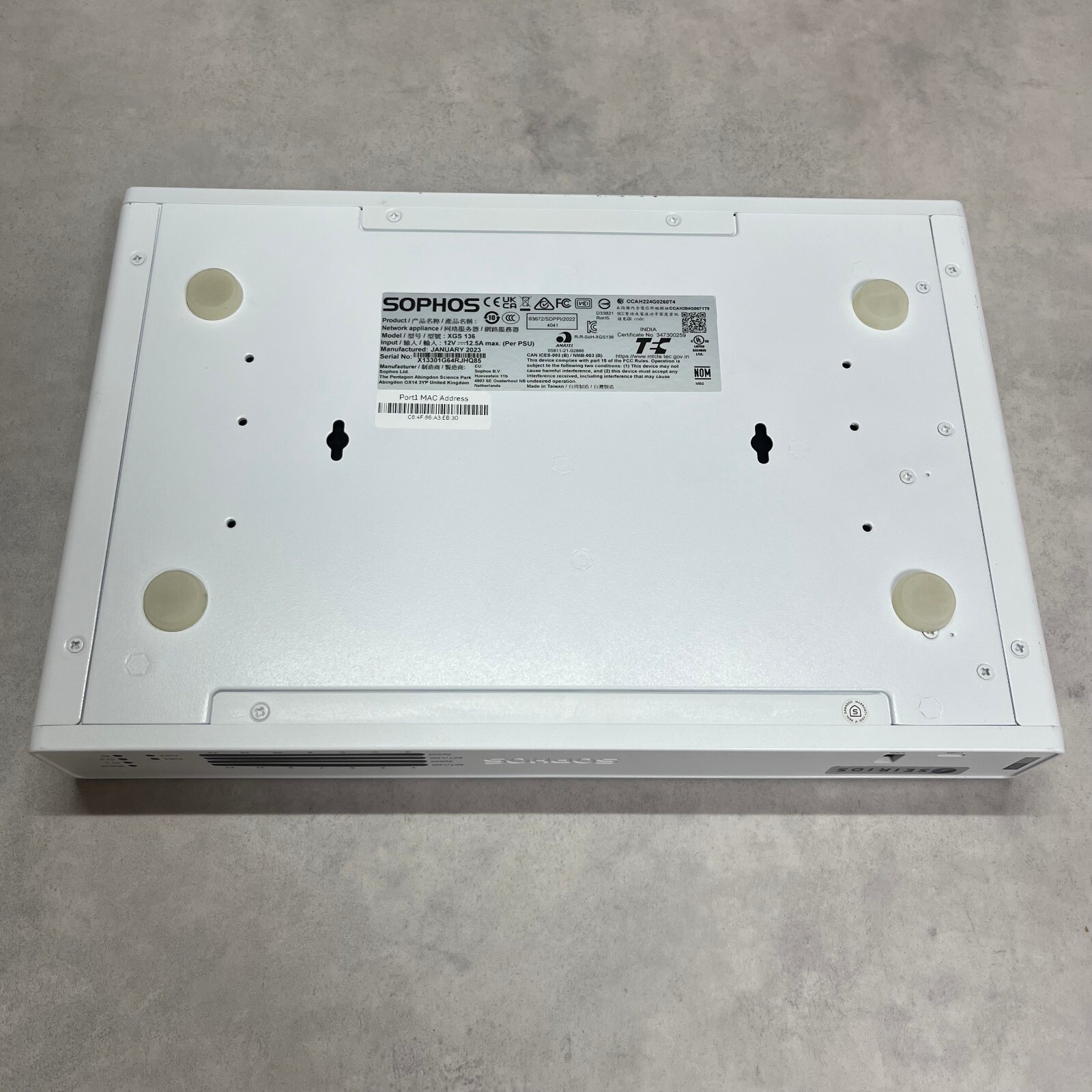 【Select License Term】Sophos XGS 136 Firewall Appliance w/Cord Tested!【1day Ship】