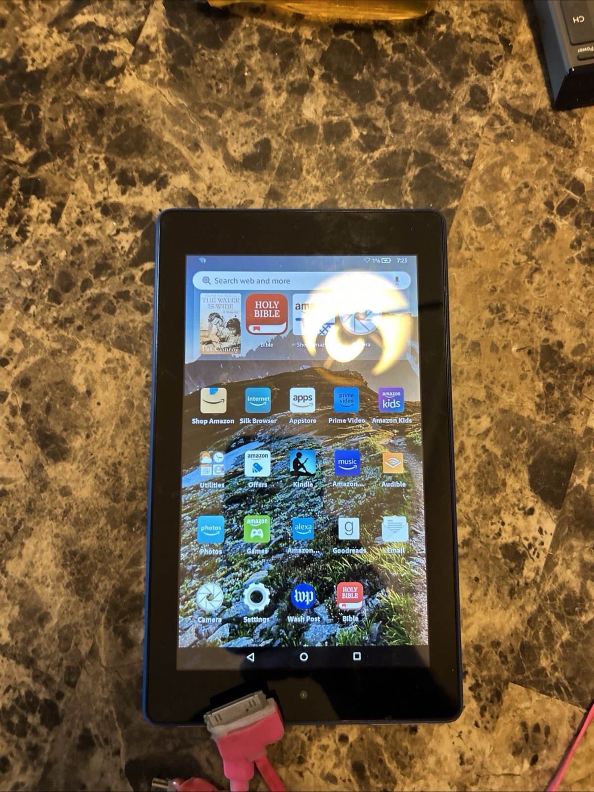 Amazon Kindle Fire 7 (7th Gen) 8GB, Wi-Fi, 7in Blue (Factory Reset)