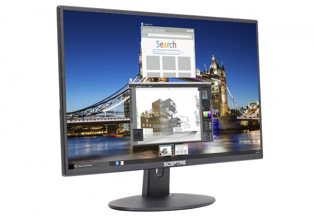 Sceptre E225W-19203R 22″ Ultra Thin 75Hz 1080p LED Monitor 2x HDMI VGA Build-in