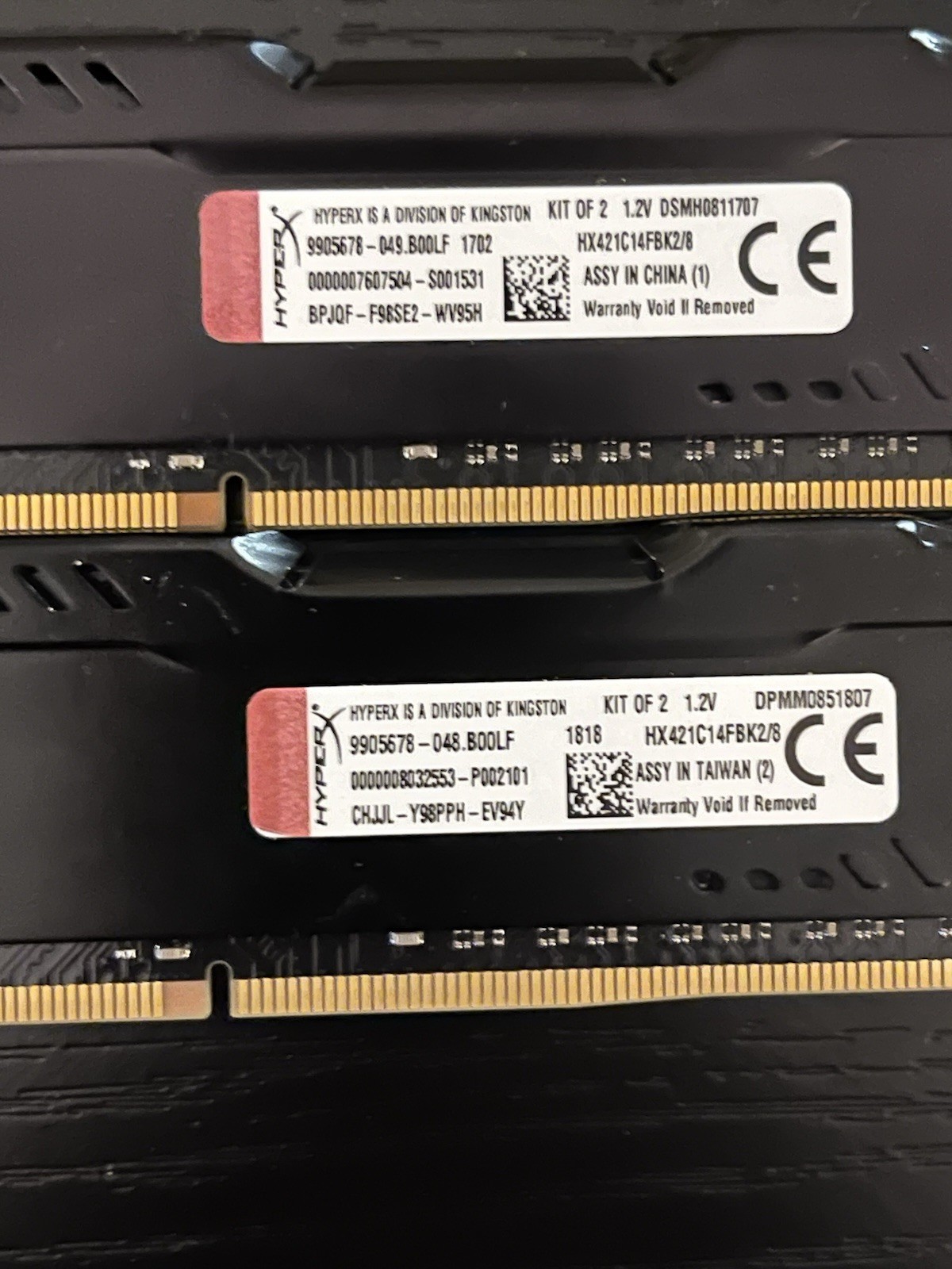 Kingston HyperX Fury 8GB DDR4 2133MHz 2x 4GB
