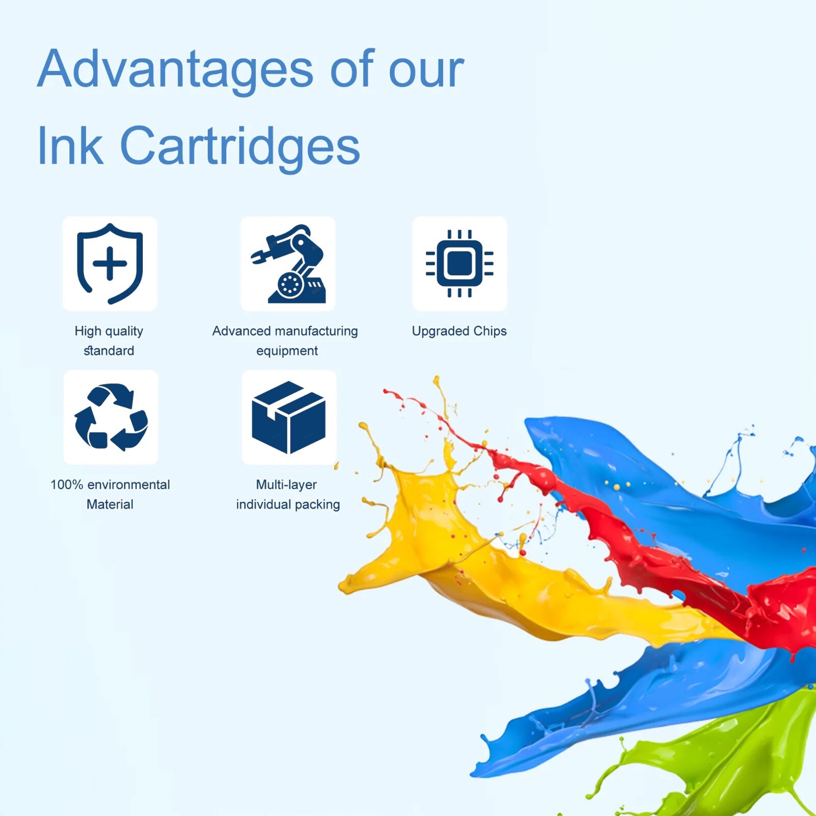 564 XL 564XL Ink Combo 5Pack Replacement For HP 564 Cartridge With New Chip